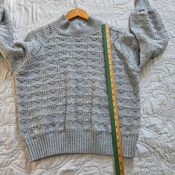 Time and Tru Womans Gray and Silver Sweater Size Large - Picture 7 of 8